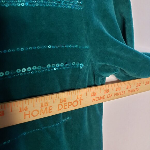 Gloria Vanderbilt Light Jacket Women's S Green Velvet Full Zip Y2K Vintage NWOT - Picture 9 of 13